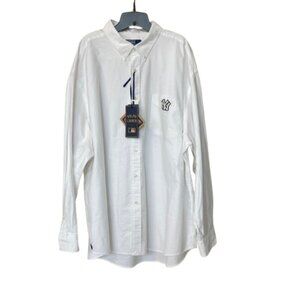 Polo Ralph Lauren NY Yankees Cooperstown Oversize Big Shirt Men's 3XL White NWT